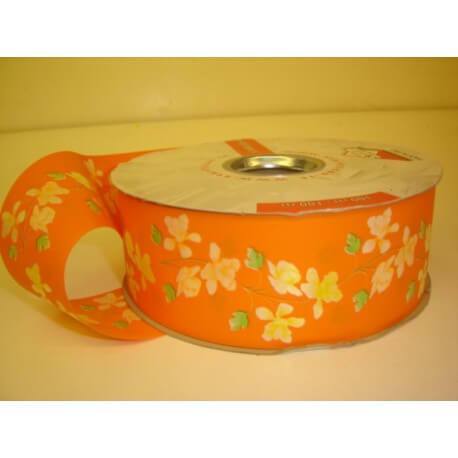 CINTA KETTI DOBLE CARA NARANJA C. FLORES