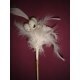 HUEVOS CON PLUMAS BLANCA X 12 UNIDADES