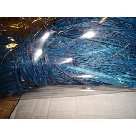 RAFIA BLNQUEADA AZUL REAL 250 GRM
