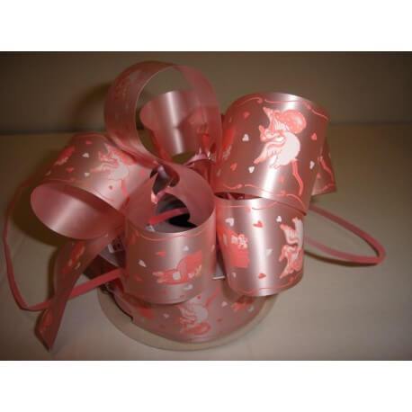 LAZO BEBE ROSA 48 X 40 M AUTOMATICO