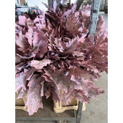 HOJA DE ROBLE TEÑIDA ROSA 80 CM X20